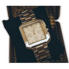 Cutter & Buck White Face Metal Band Watch